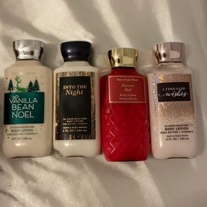 Bath and body works Vanilla Bean Noel body lotions
